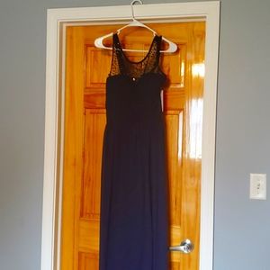 NWT Little Mistress Navy Gown